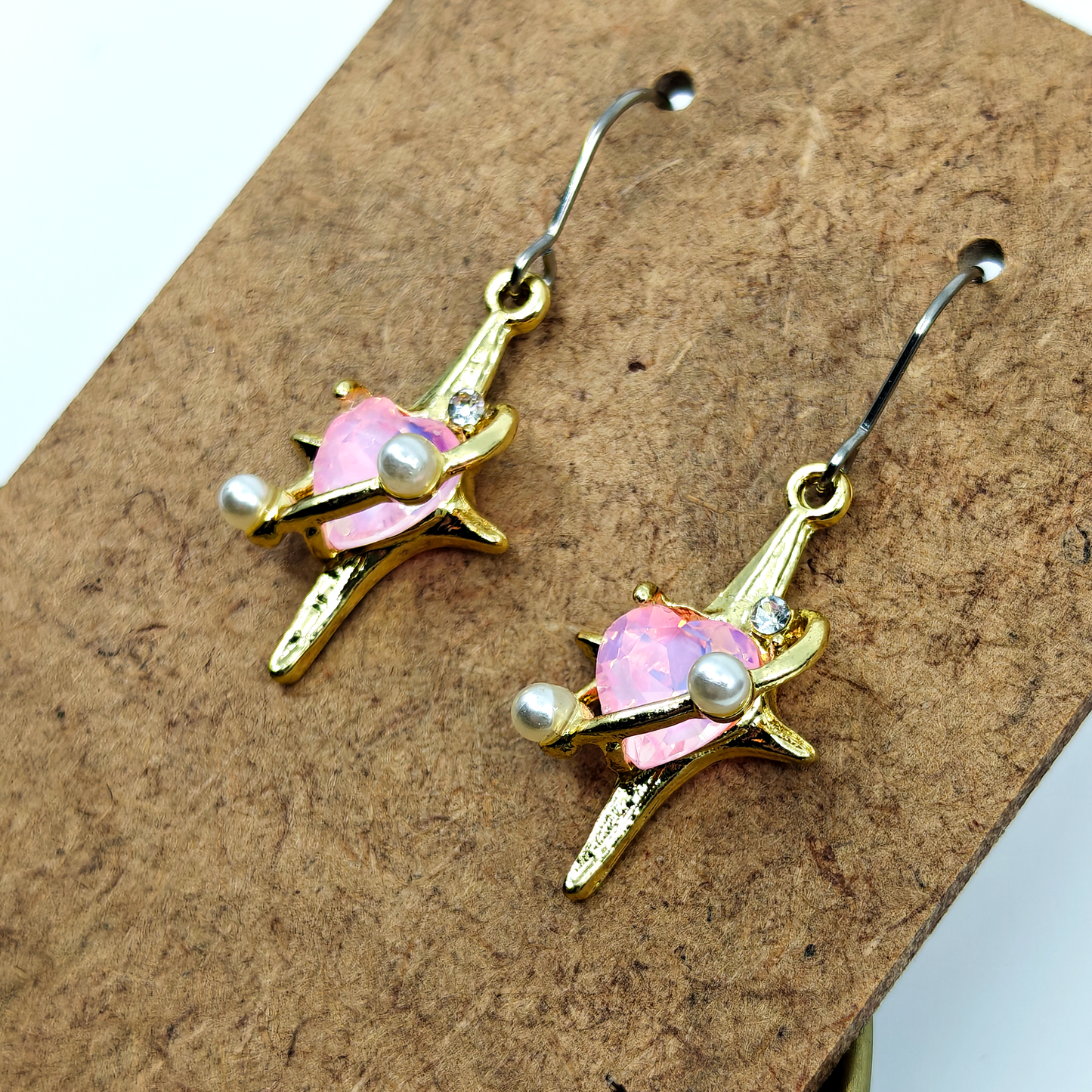 Golden Hearts Earrings