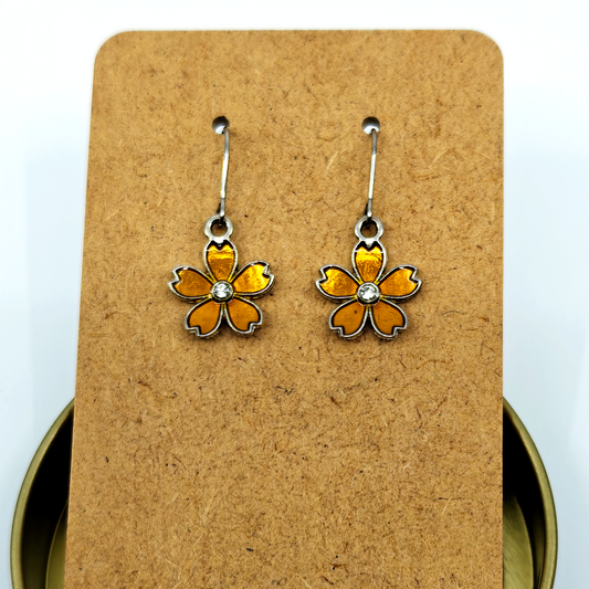 Gold Flowers Earrings