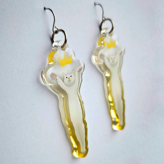 Long Cat Earrings
