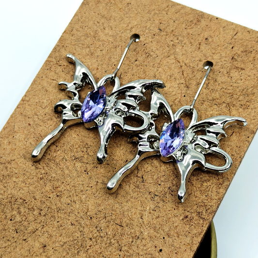 Melted Butterfly Earrings