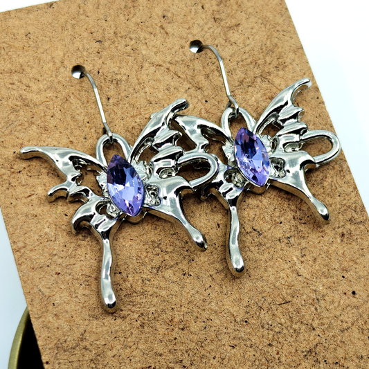 Melted Butterfly Earrings