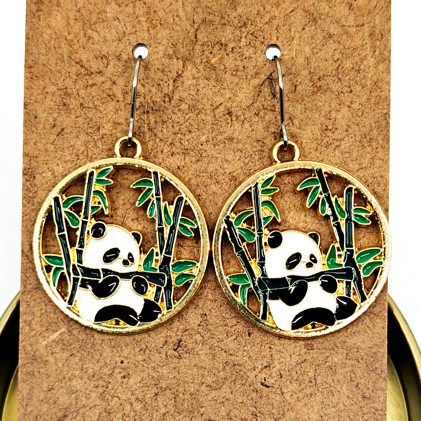 Panda Earrings