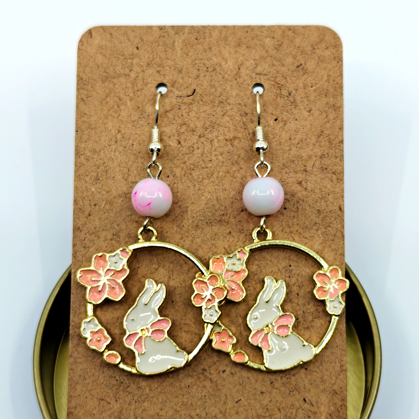 Pink Bunnies Earrings