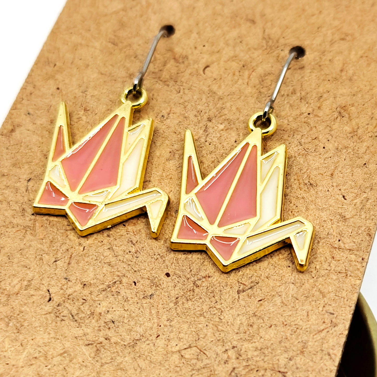Pink Cranes Earrings