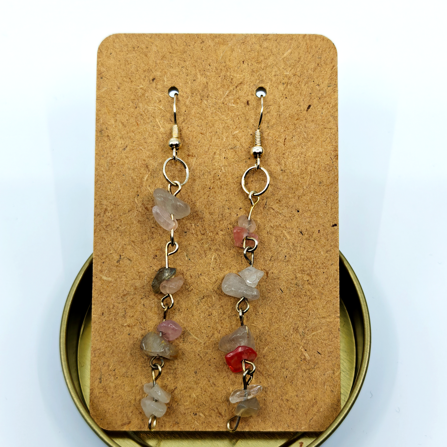 Pink Crystals Earrings (OOAK)