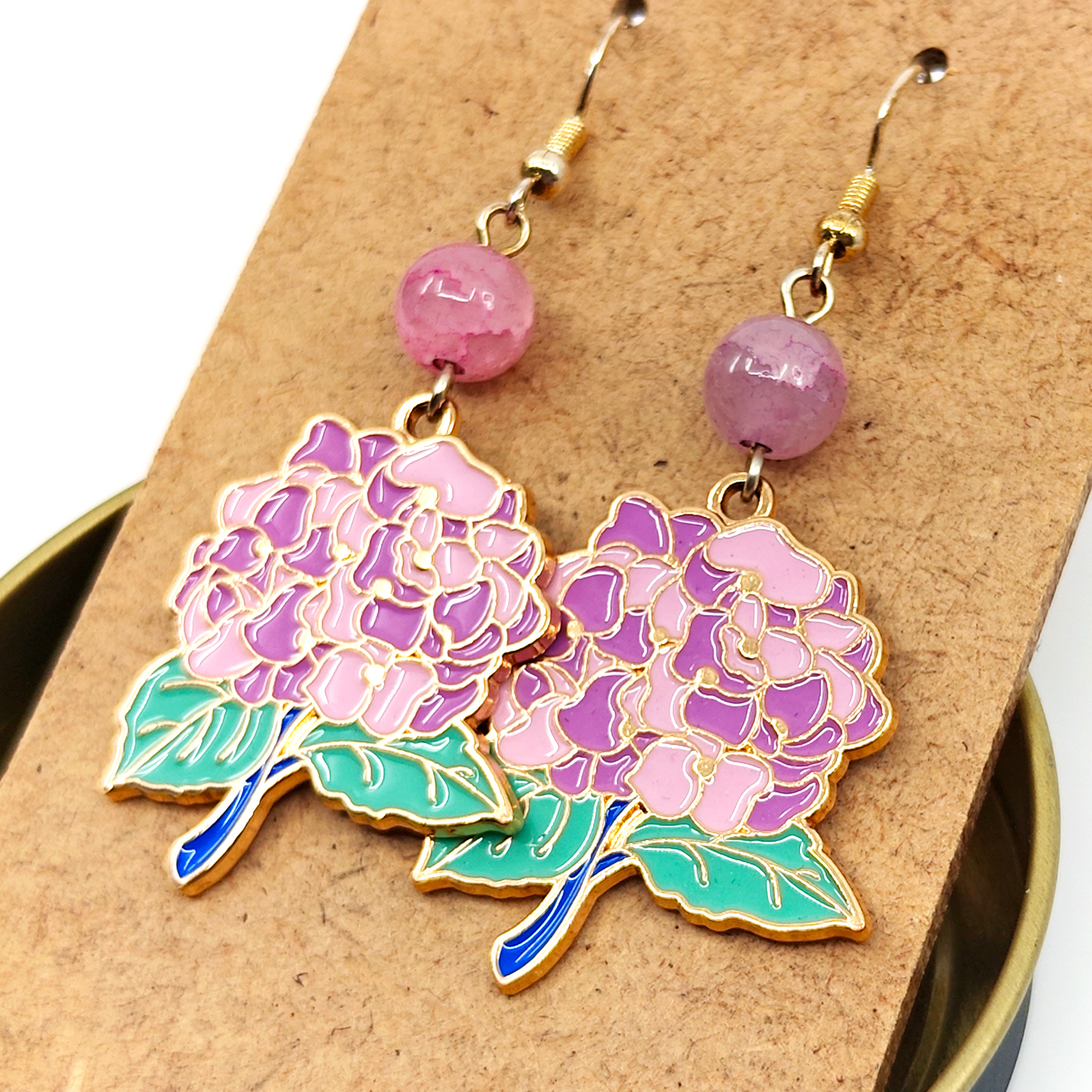 Pink Flowers Earrings