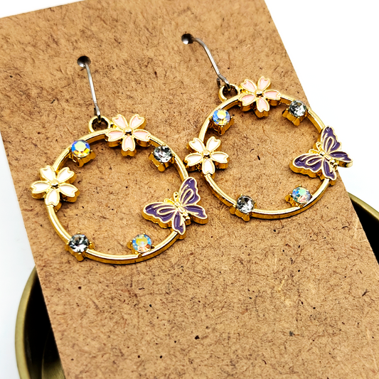 Purple Summer Earrings
