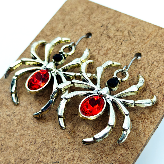 Red Spider Earrings