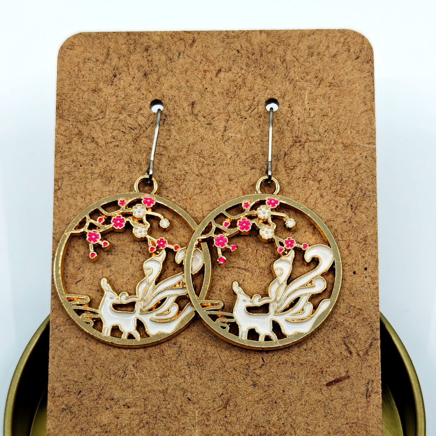 Sakura Fox Earrings
