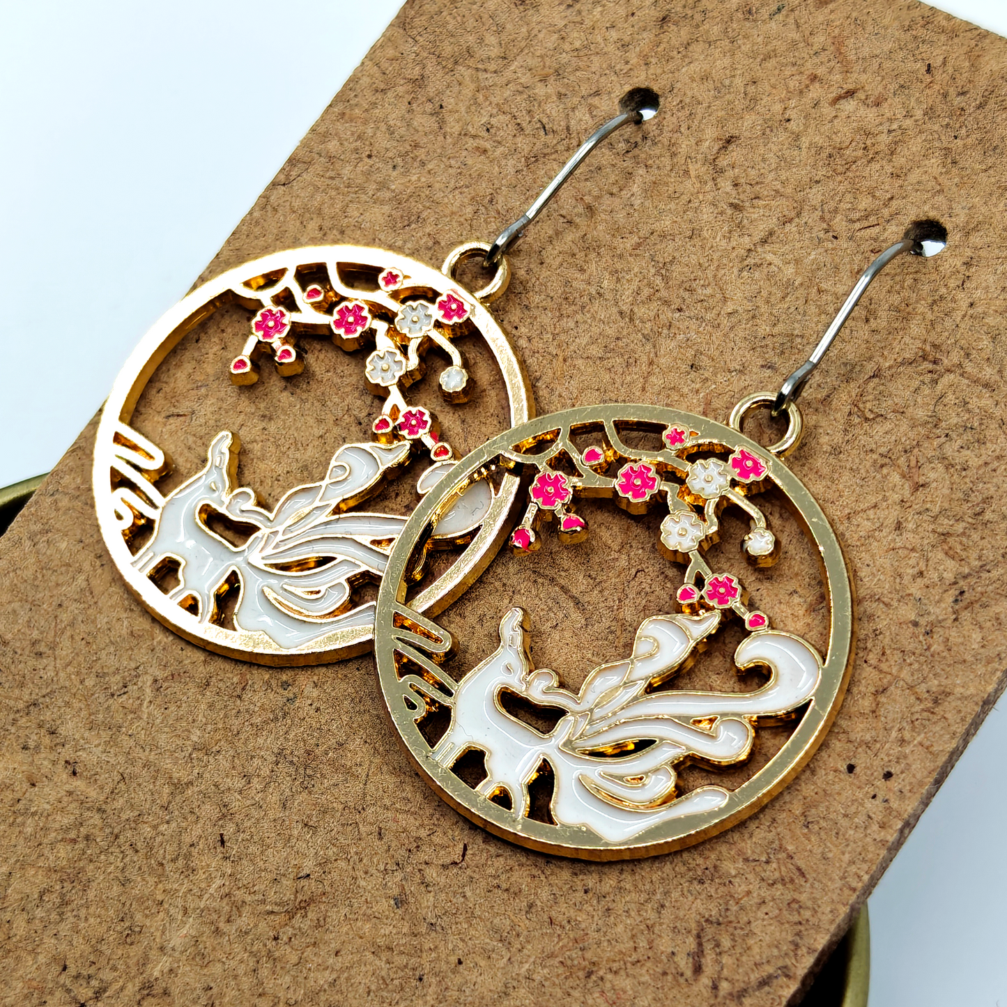 Sakura Fox Earrings