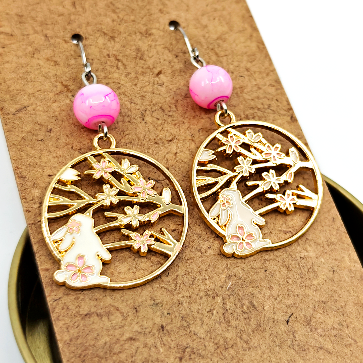 Sakura Rabbit Earrings