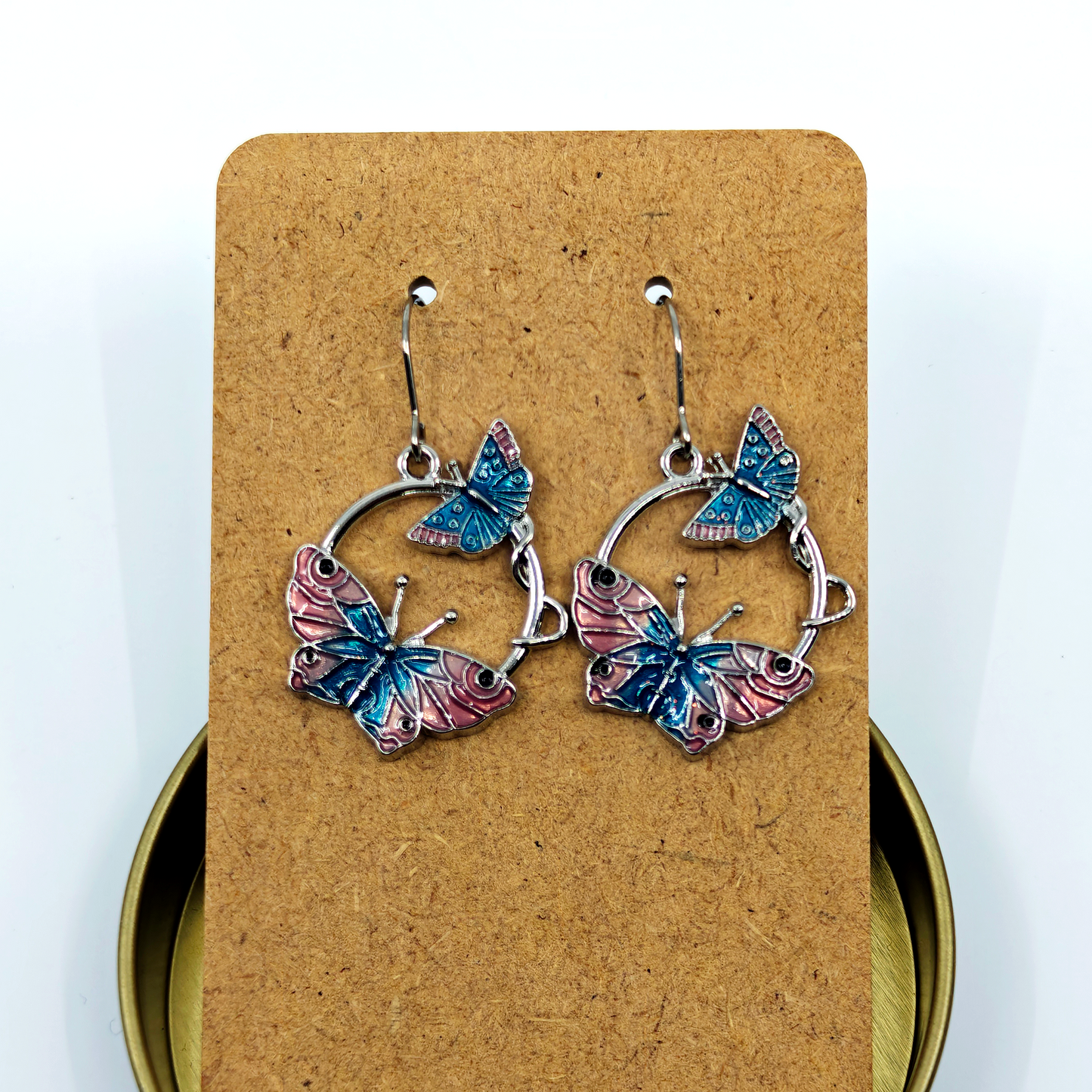 Silver Butterflies Earrings