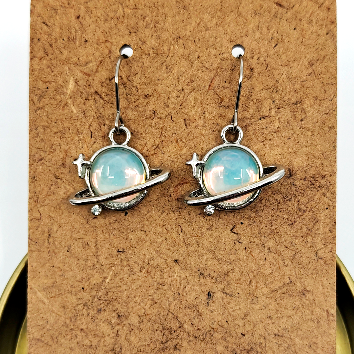 Silver Planet Earrings