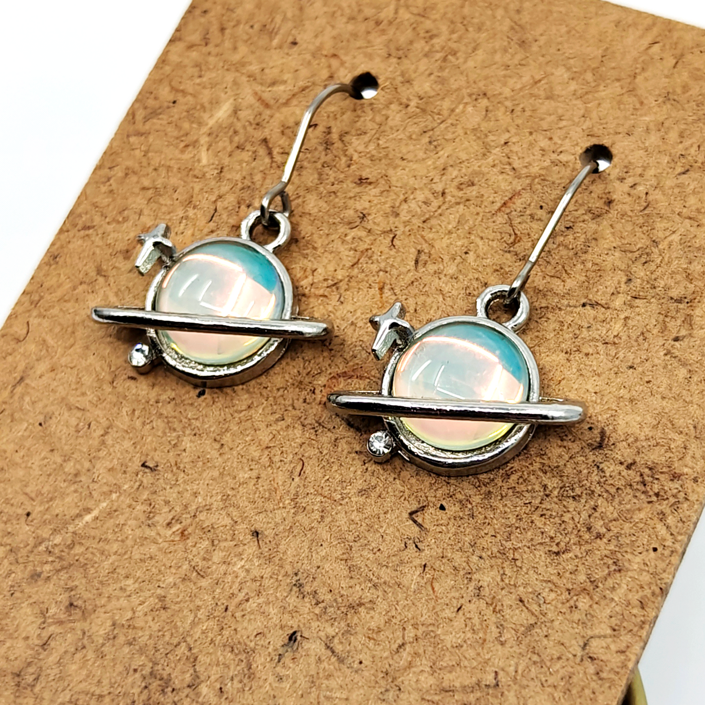 Silver Planet Earrings