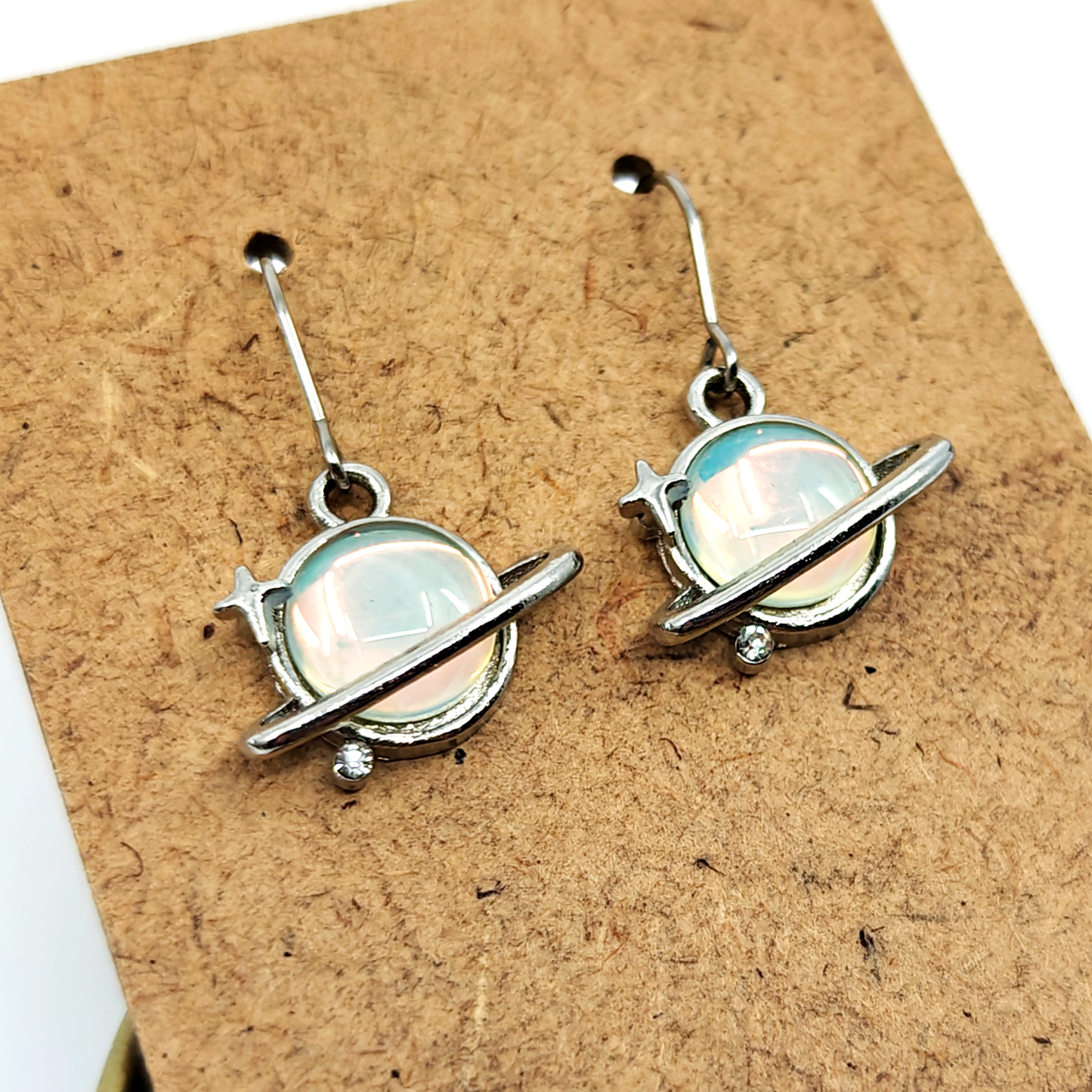 Silver Planet Earrings