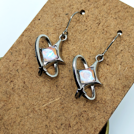 Silver Star Earrings