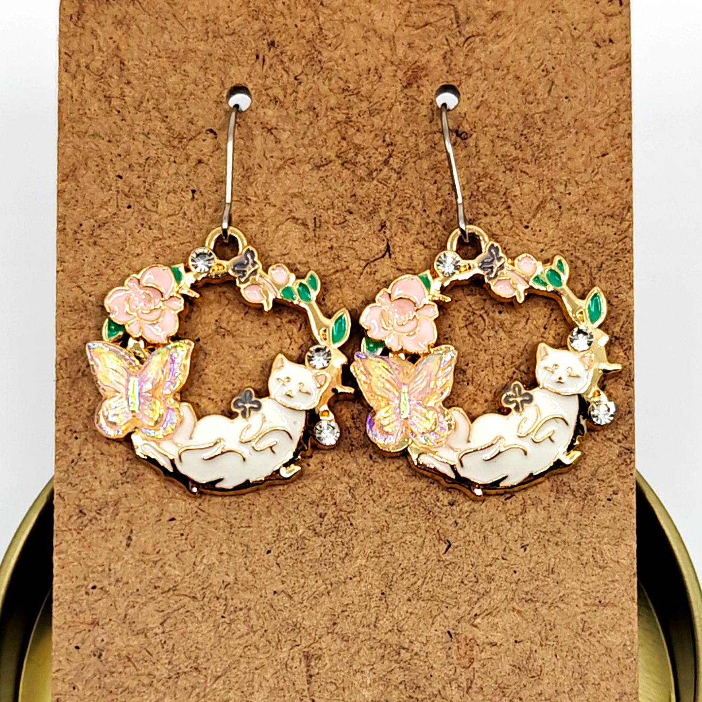 Sleeping Cat Earrings