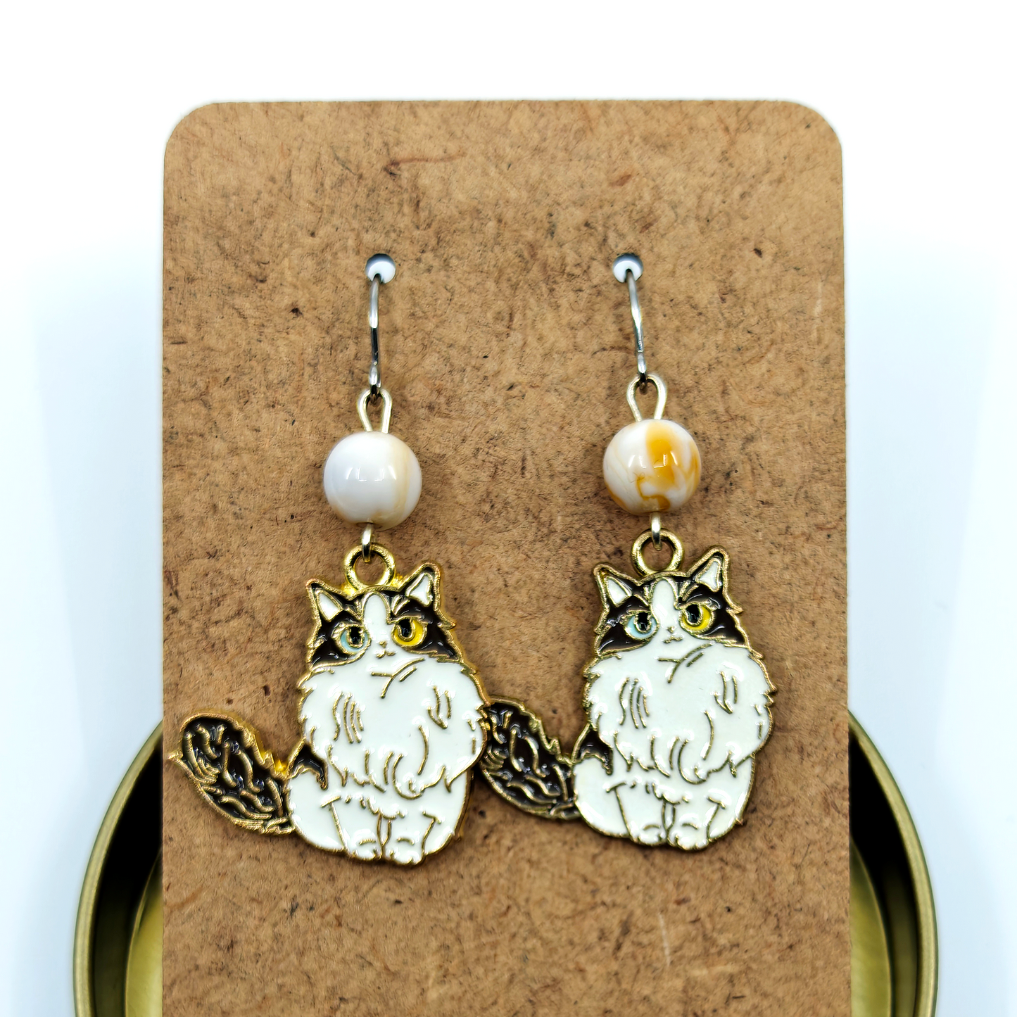 Fluffy Cat Earrings