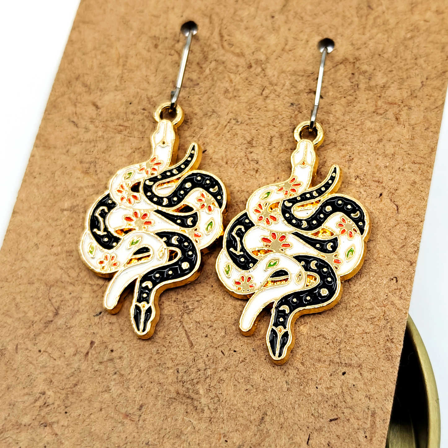 Yin Yang Snakes Earrings